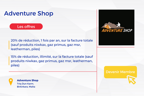 adventure shop malta